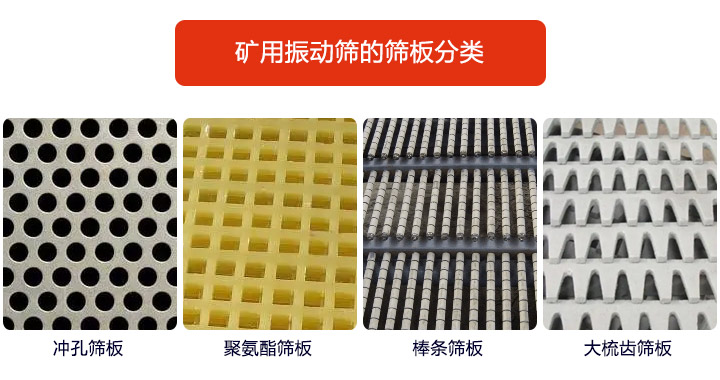 <a href='http://durkalk.com' title='振動(dòng)篩' target='_blank'>振動(dòng)篩</a>篩板種類